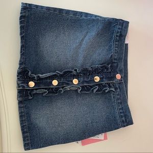 NWT Girls denim skirt